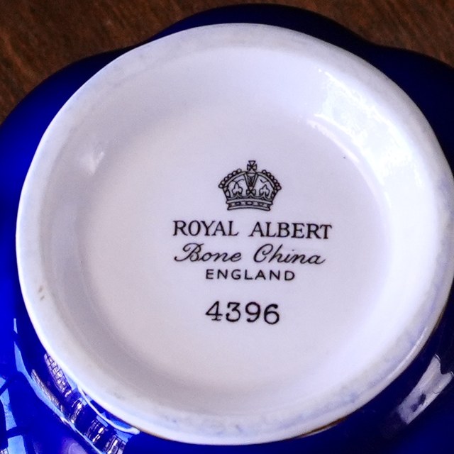 Royal Albert crown mark with Bone China England and pattern number 4396