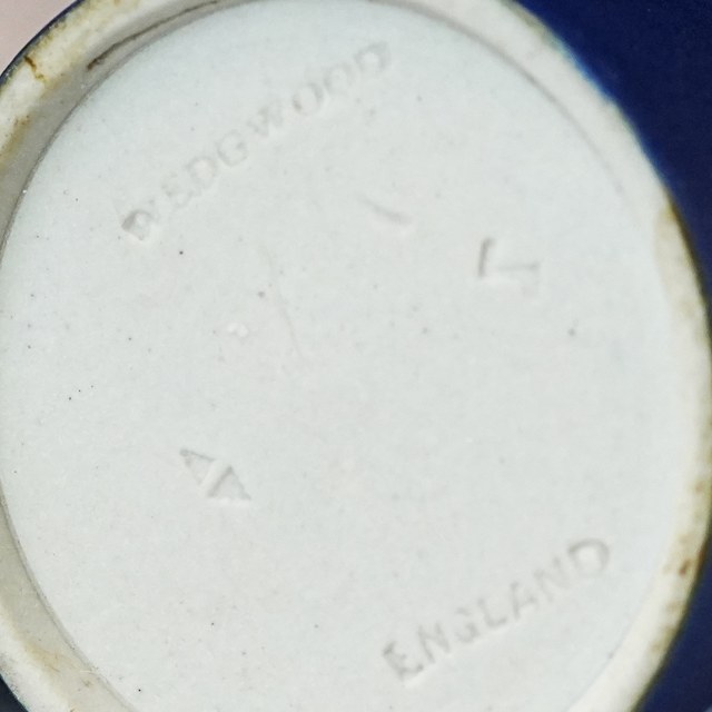 Impressed Wedgwood mark reading WEDGWOOD and ENGLAND, no Made in England