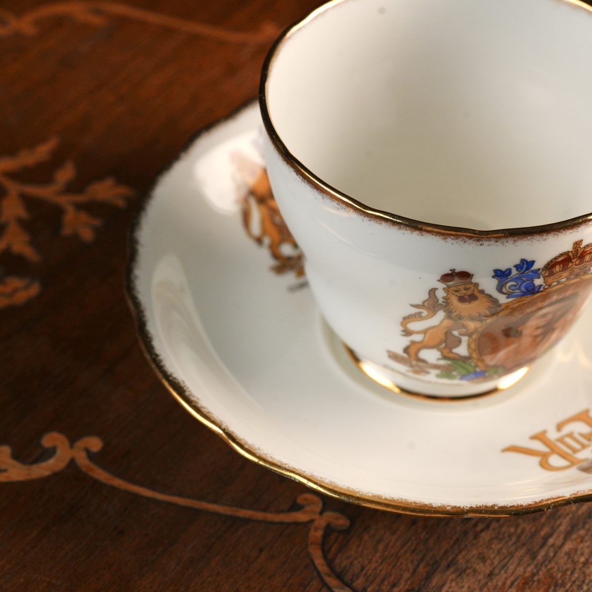 Vintage Adderley Coronation Teacup And Saucer 1953 photo 2