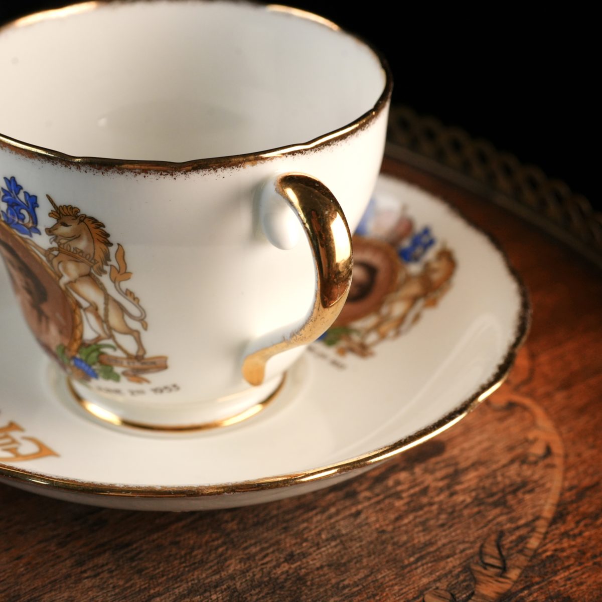 Vintage Adderley Coronation Teacup And Saucer 1953 photo 4
