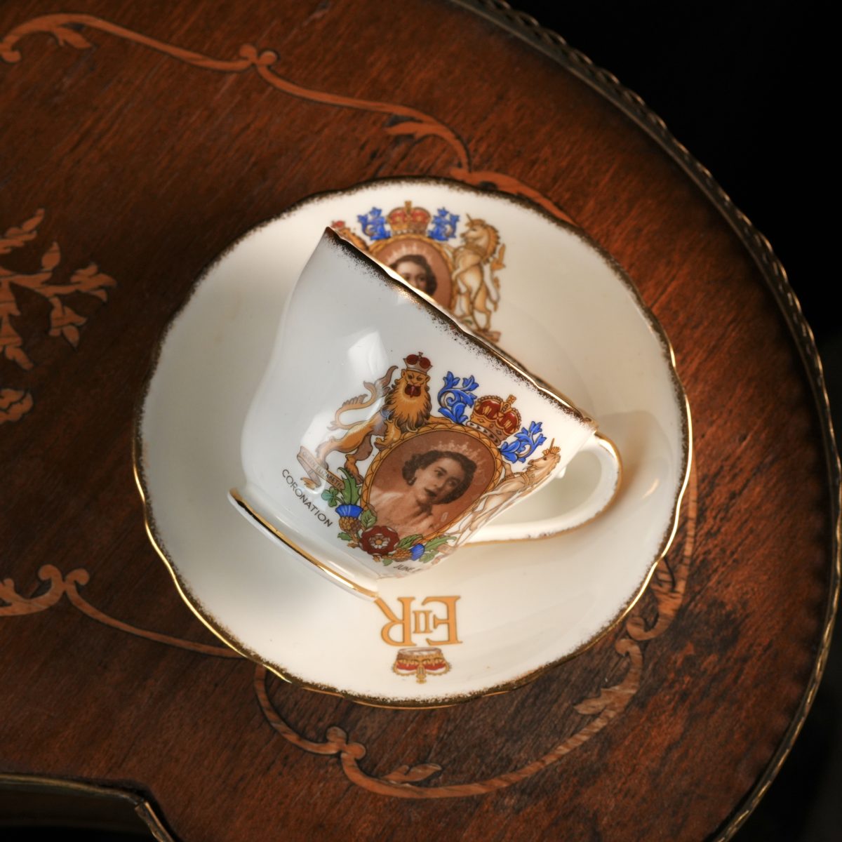 Vintage Adderley Coronation Teacup And Saucer 1953 photo 5