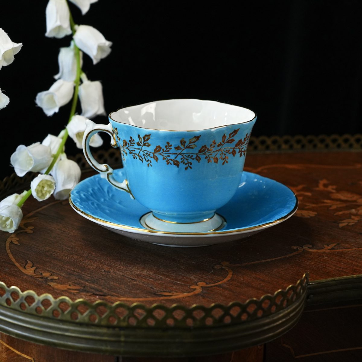 Vintage Aynsley Cottage Bouquet Teacup & Saucer photo 4
