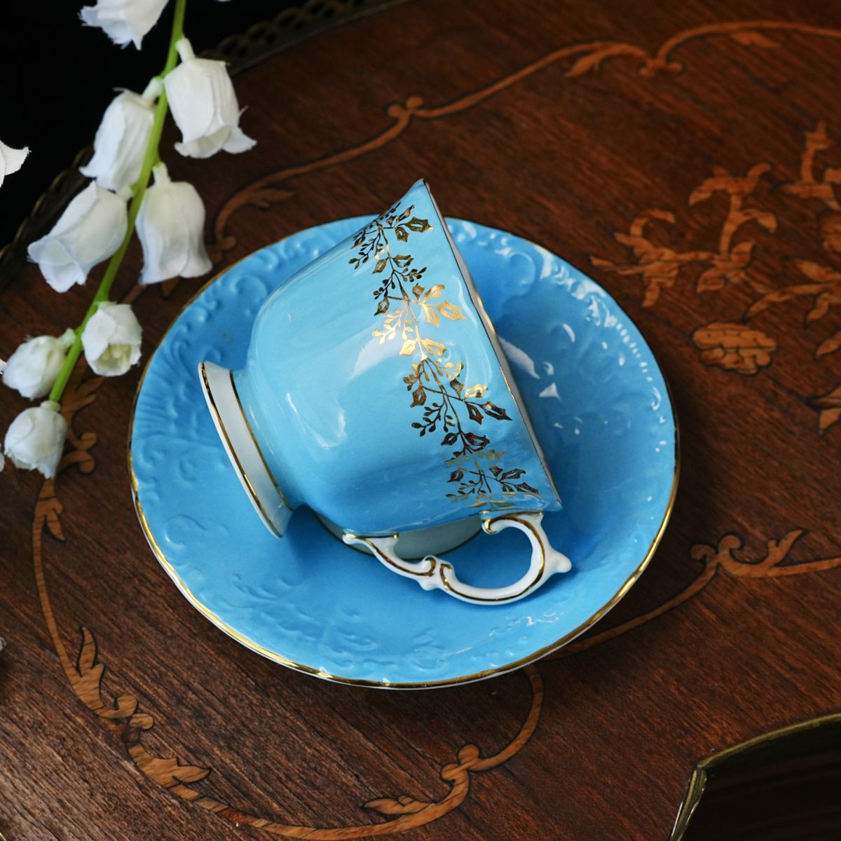 Vintage Aynsley Cottage Bouquet Teacup & Saucer photo 5