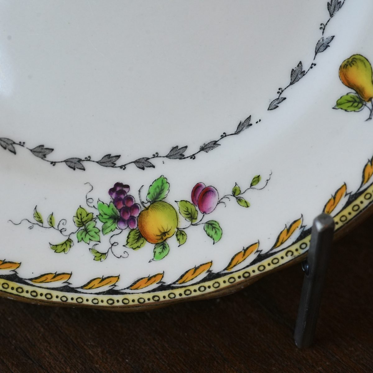 Vintage Aynsley Fruit & Flower Plate photo 3