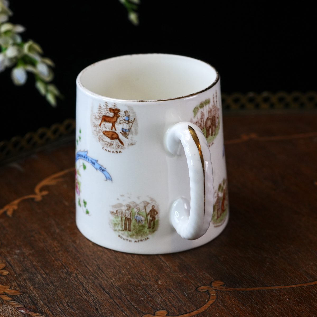 Antique Aynsley King George V Coronation Mug 1911 photo 4