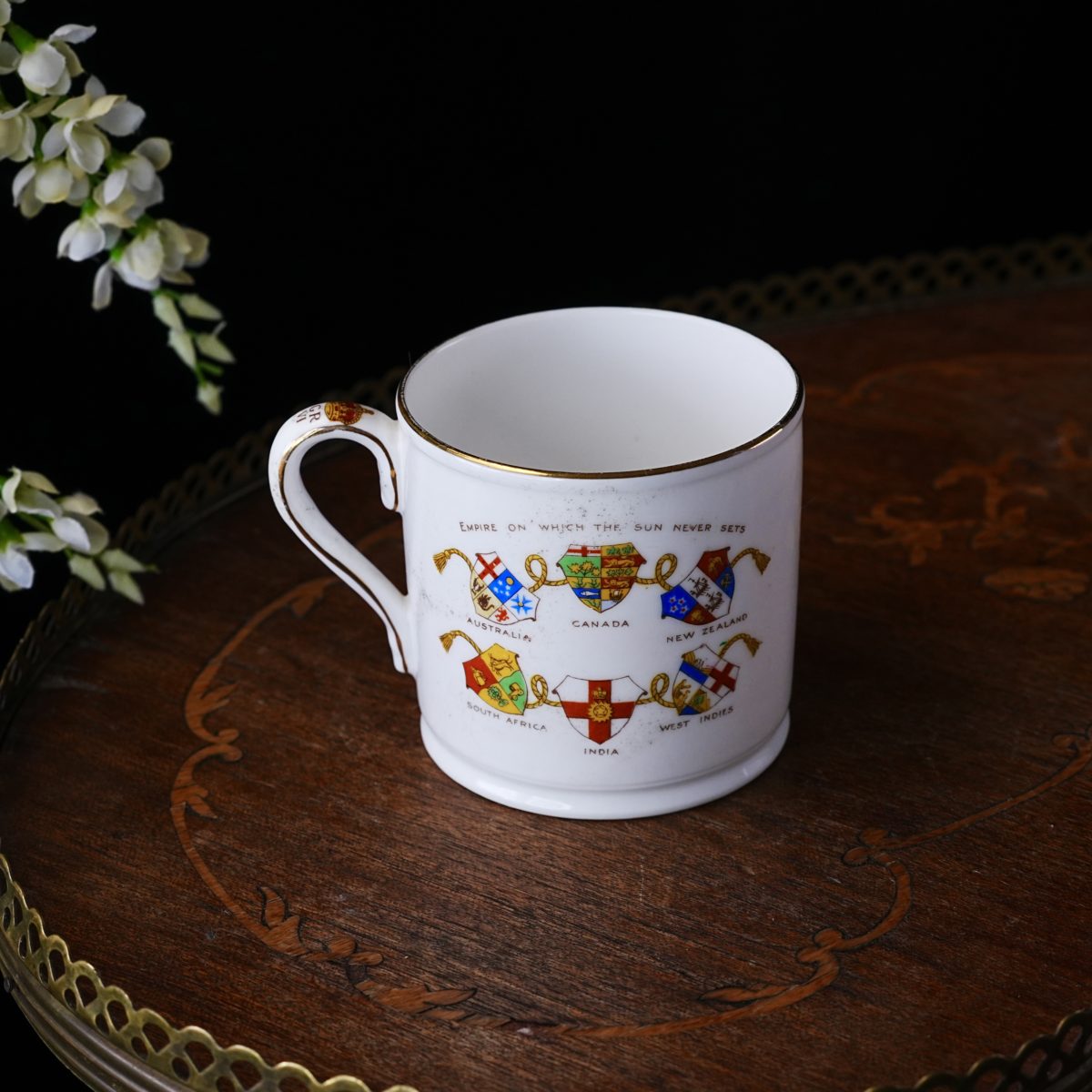 Antique Aynsley George VI & Queen Elizabeth Coronation Mug 1937 photo 5