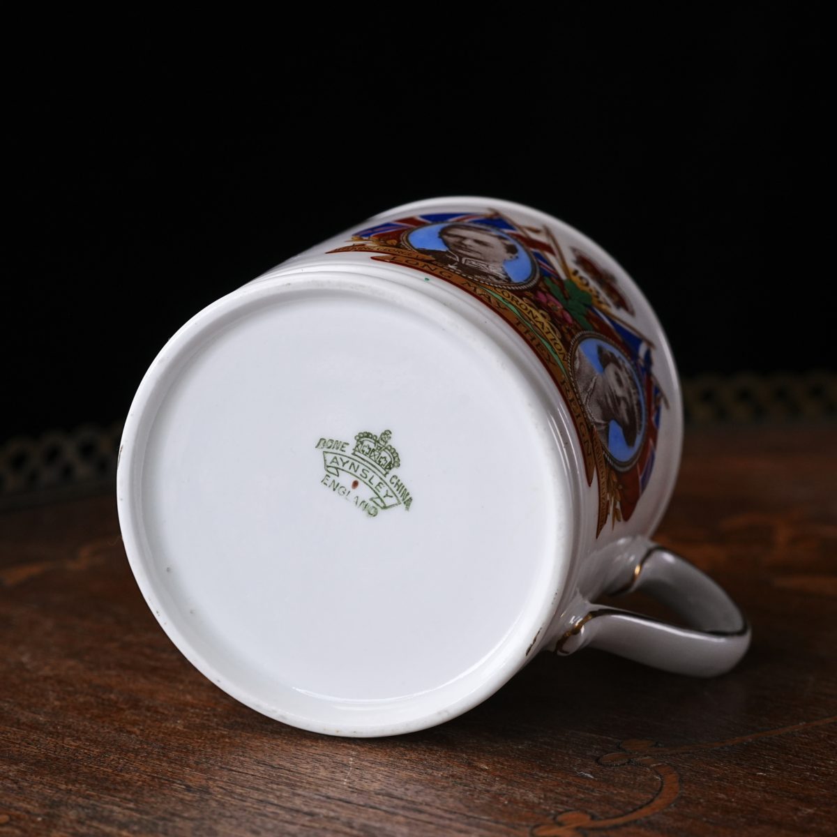Maker's mark on the base of Antique Aynsley George VI & Queen Elizabeth Coronation Mug 1937