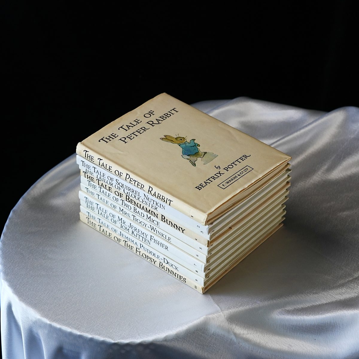 Vintage Beatrix Potter Set of 10 Books – Frederick Warne Original Series, Peter Rabbit, Benjamin Bunny, Tom Kitten, Hardcover Classic, England