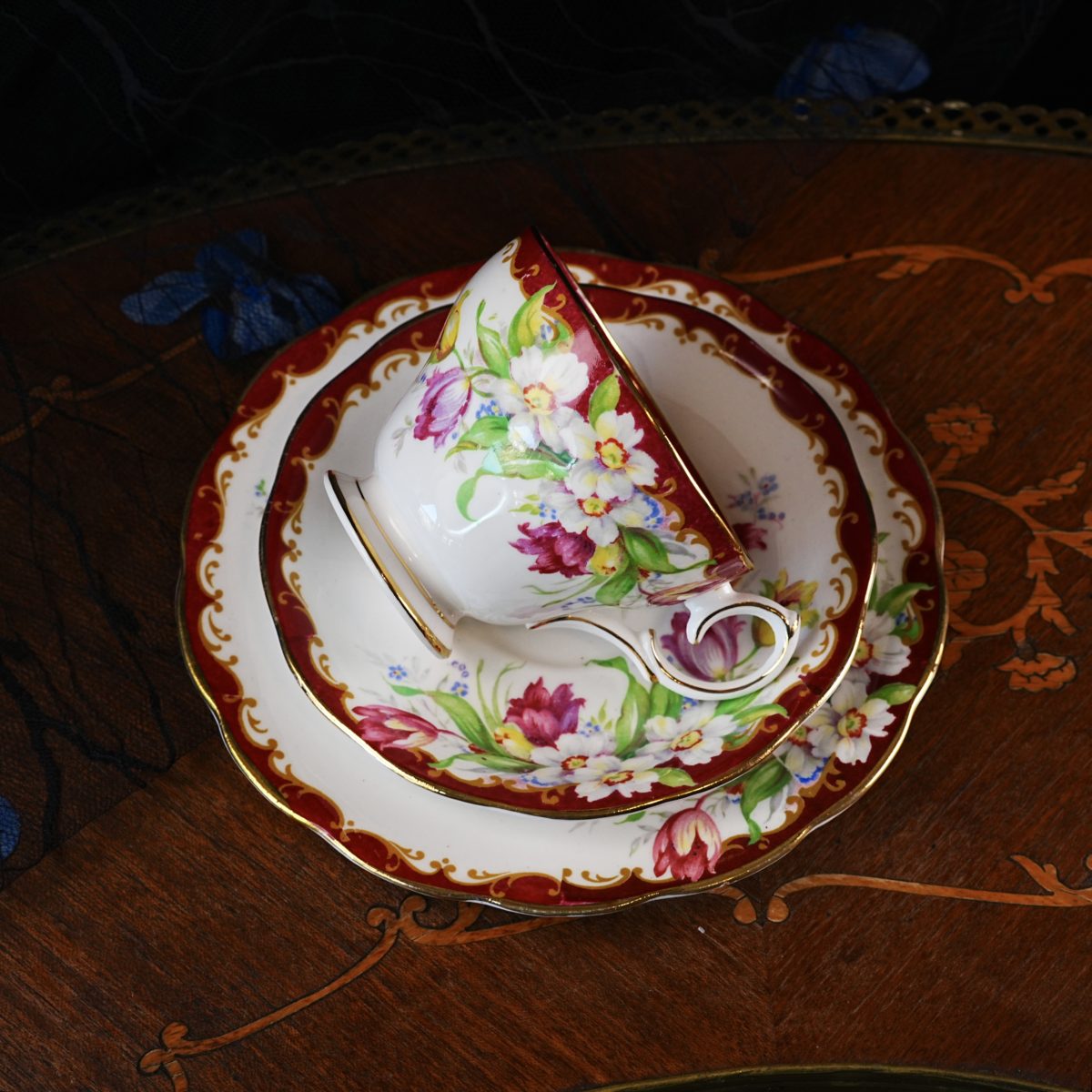 Vintage Bell China Narcissus Trio photo 4