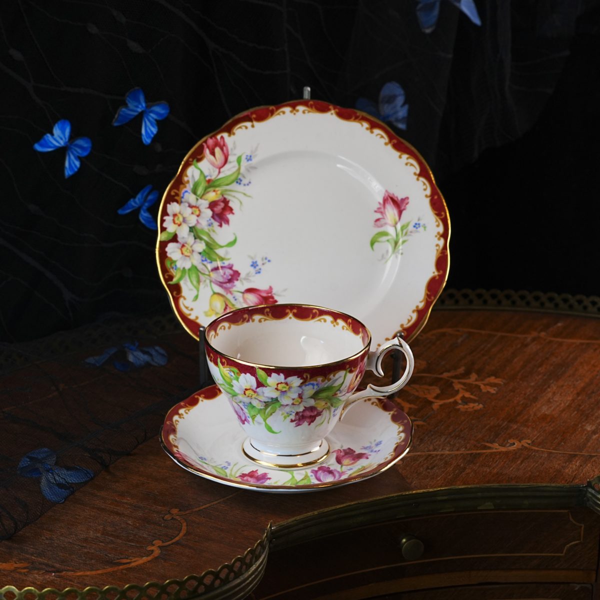 Vintage Bell China Narcissus Trio photo 5