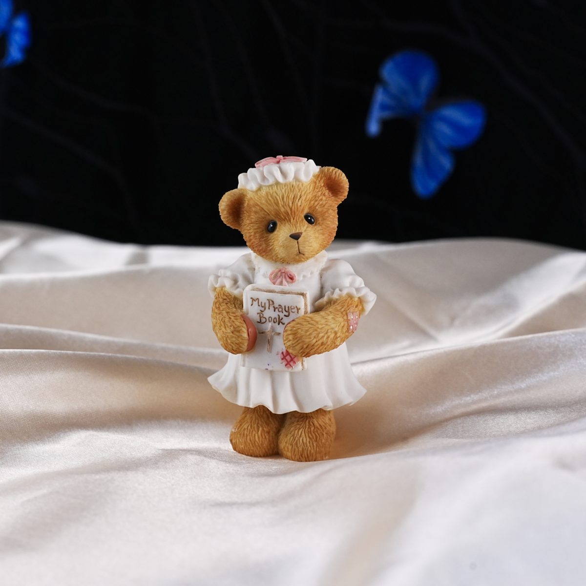 Vintage Cherished Teddies First Communion Bear – Heaven Has Blessed This Day, Avon Exclusive 476919, My Prayer Book, Enesco Hillman 1999