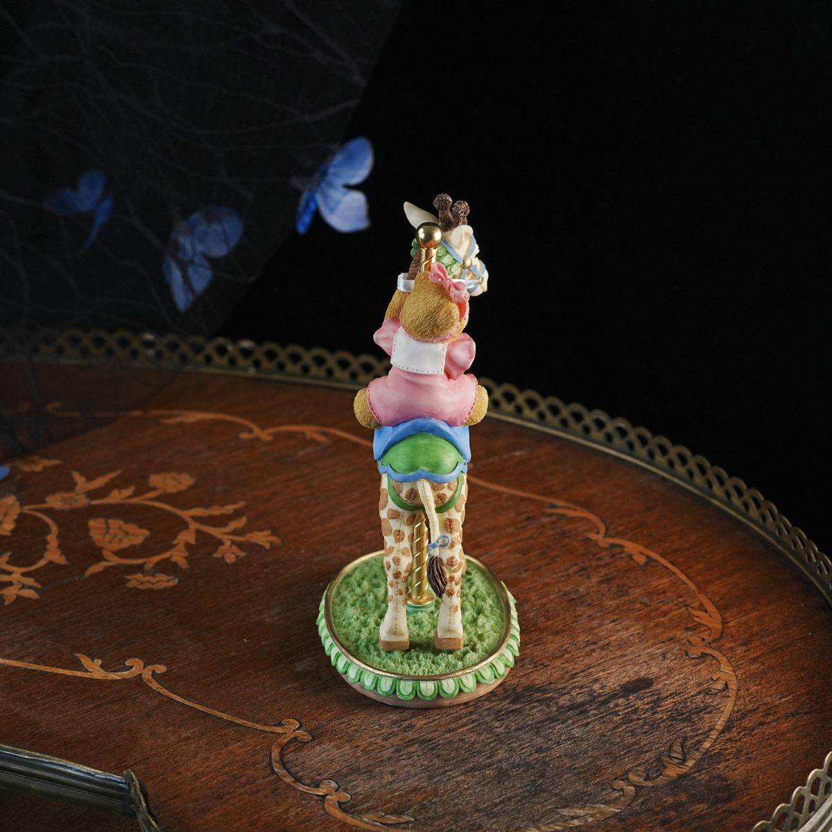 Vintage Cherished Teddies Flossie Carousel Figurine photo 3