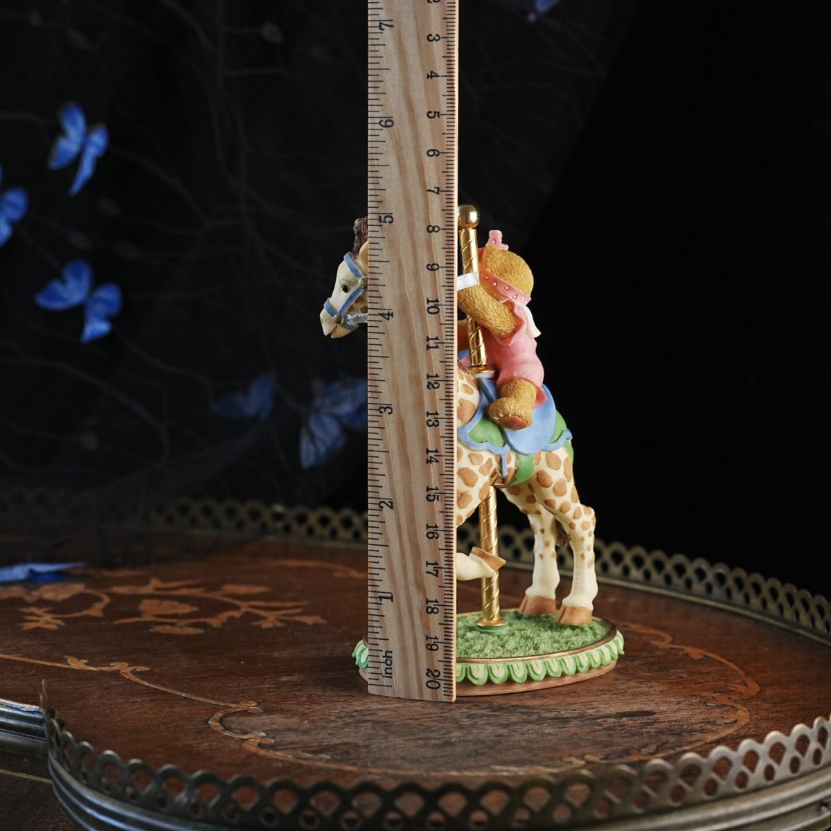Vintage Cherished Teddies Flossie Carousel Figurine photo 4
