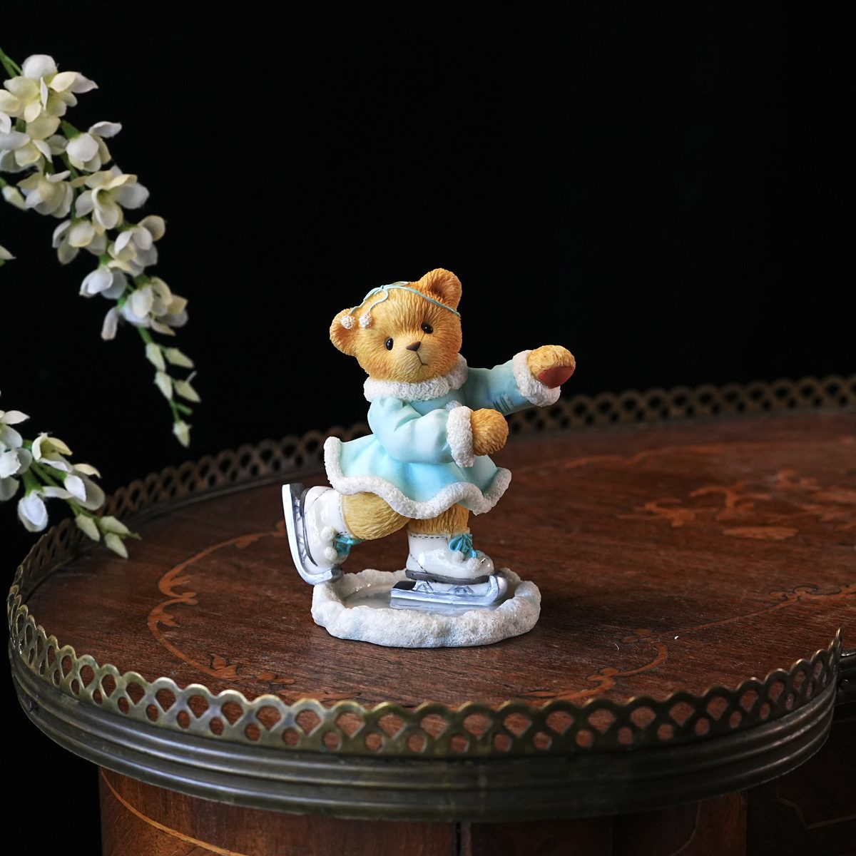 Vintage Cherished Teddies Shannon Ice Skating Figurine photo 2
