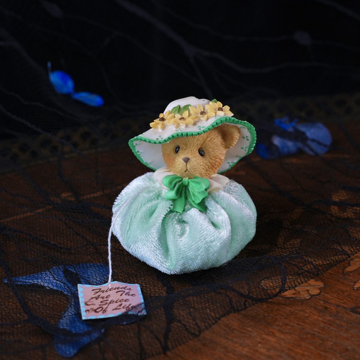 Vintage Cherished Teddies Velvet Sachet Bear photo 4