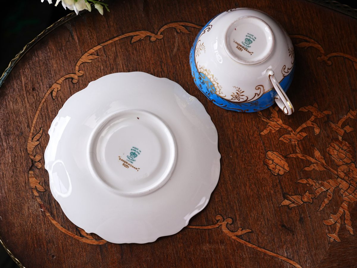Maker's mark on the base of Vintage Coalport Sandringham Teacup and Saucer