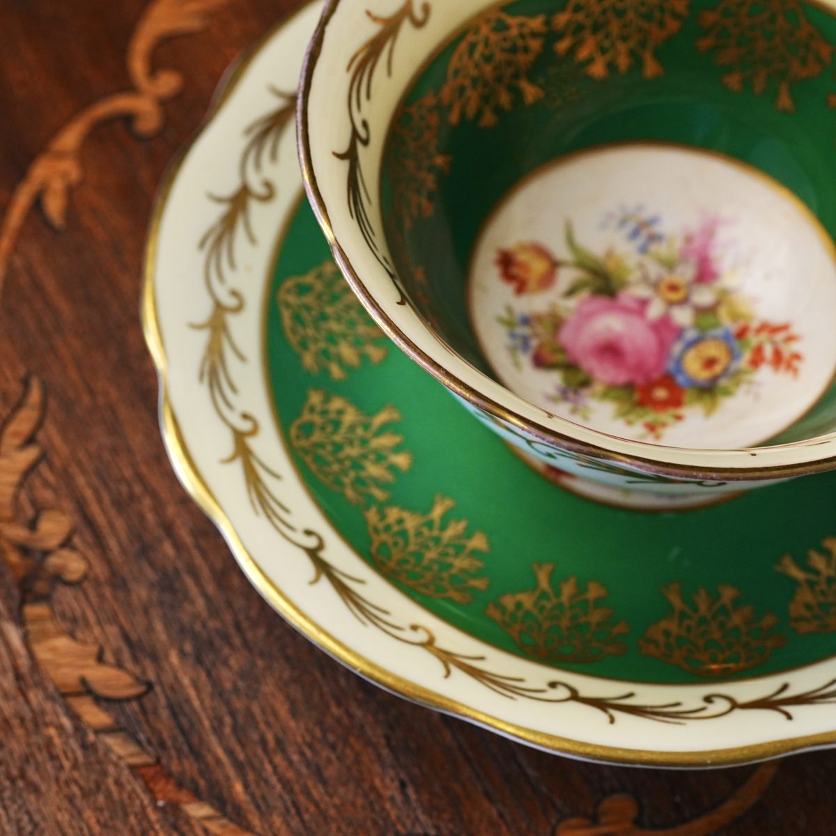 Vintage Foley Bone China Teacup & Saucer photo 2