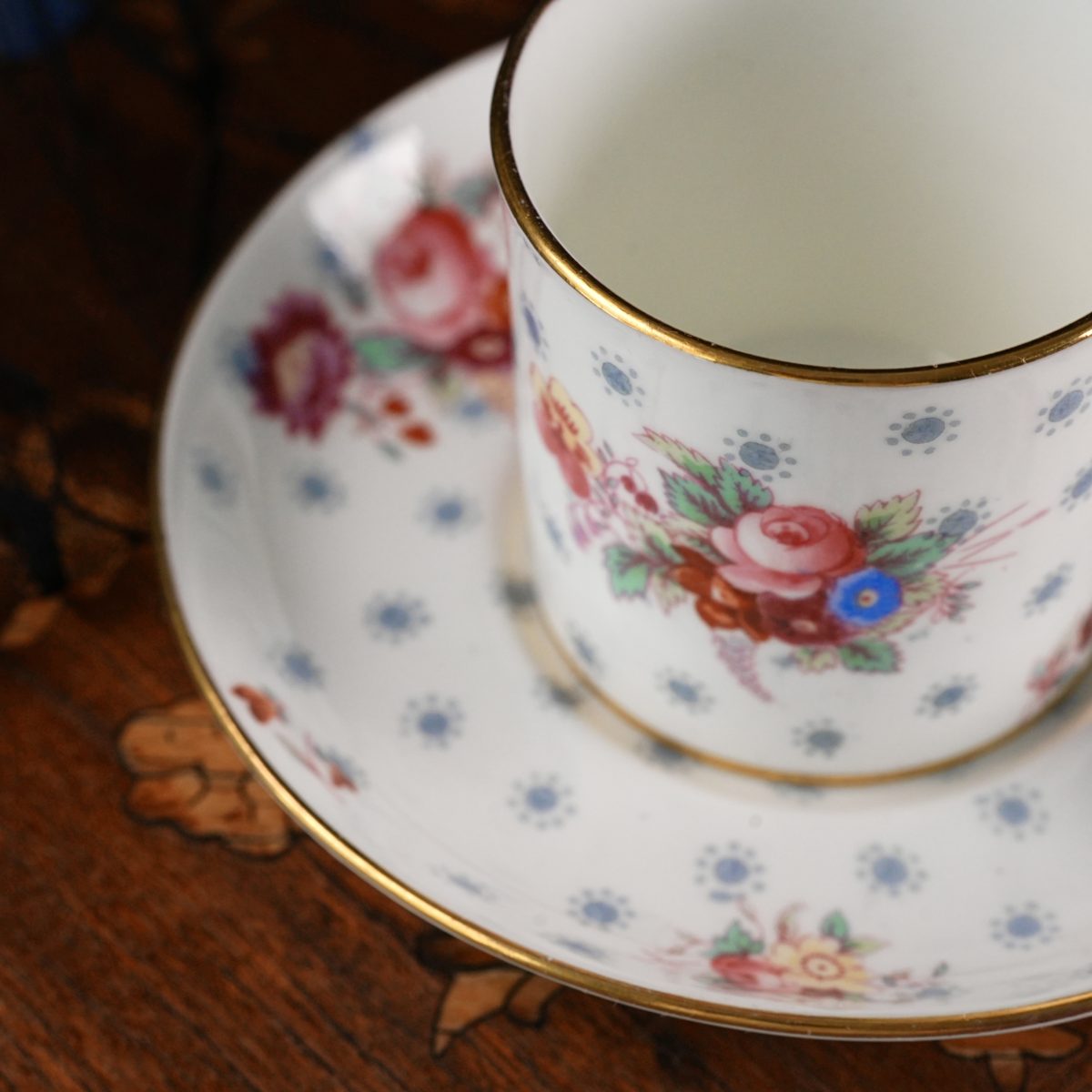 Vintage George Jones Crescent Coffee Can and Saucer photo 2