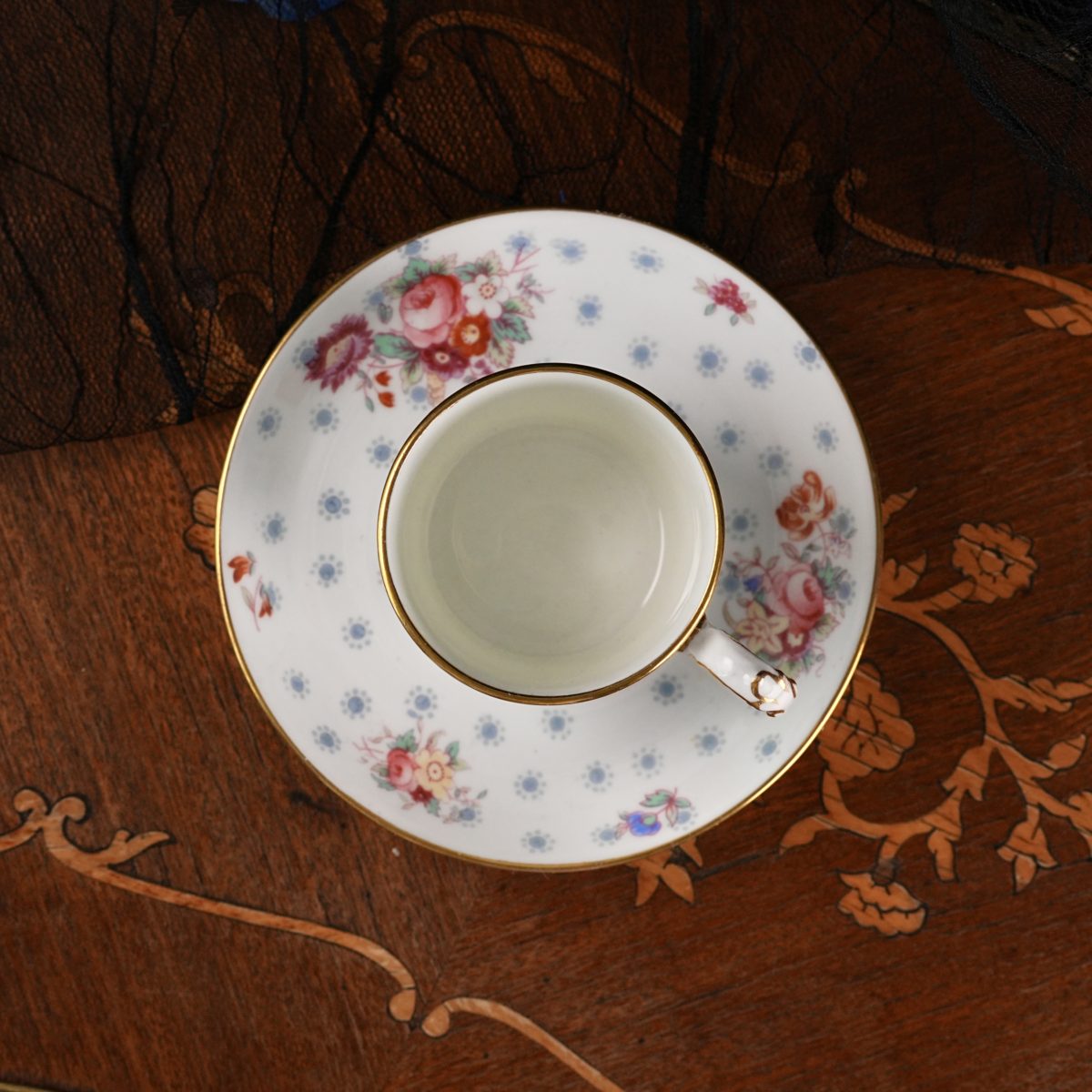 Vintage George Jones Crescent Coffee Can and Saucer photo 3
