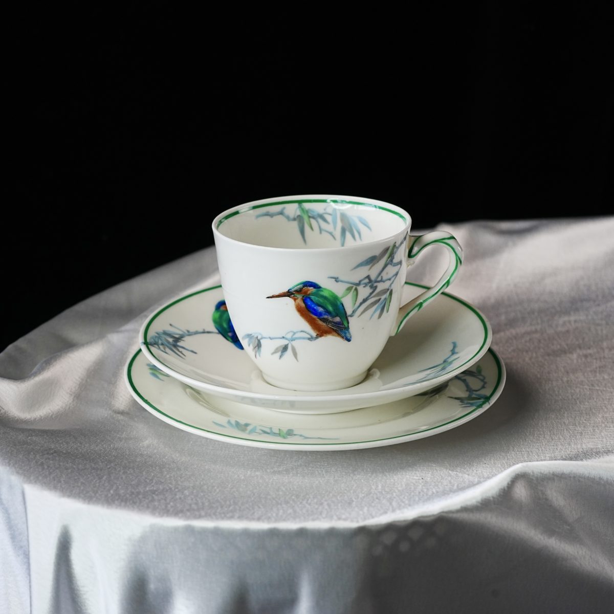 Antique Royal Doulton Kingfisher Trio photo 3