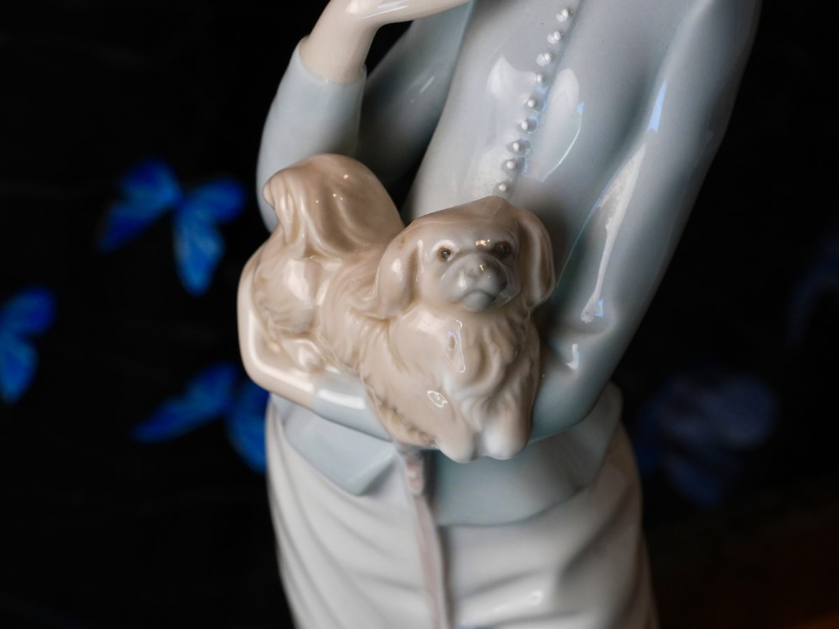 Vintage Lladro A Walk with the Dog Figurine 4893 photo 4