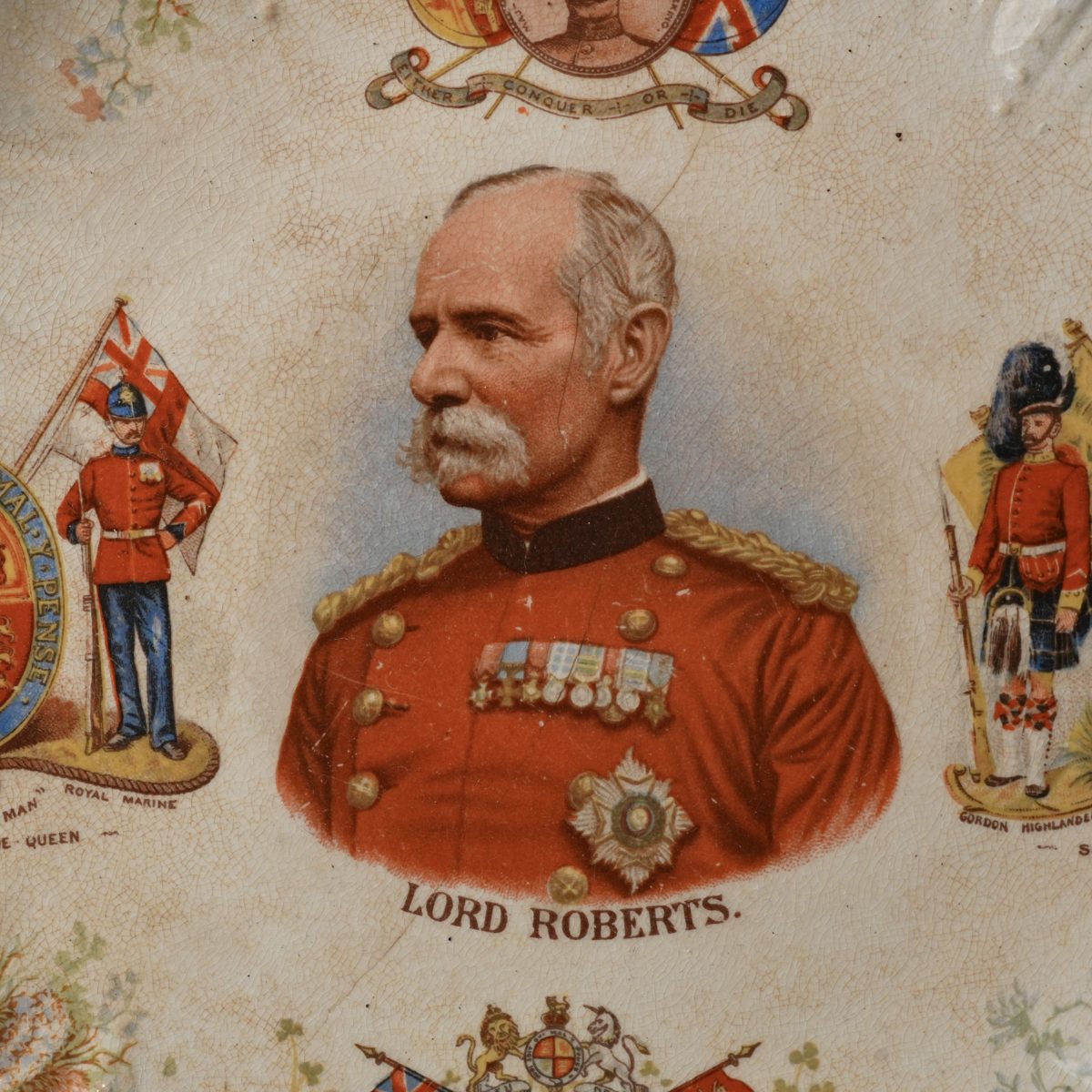 Antique Lord Roberts Boer War Plate photo 2