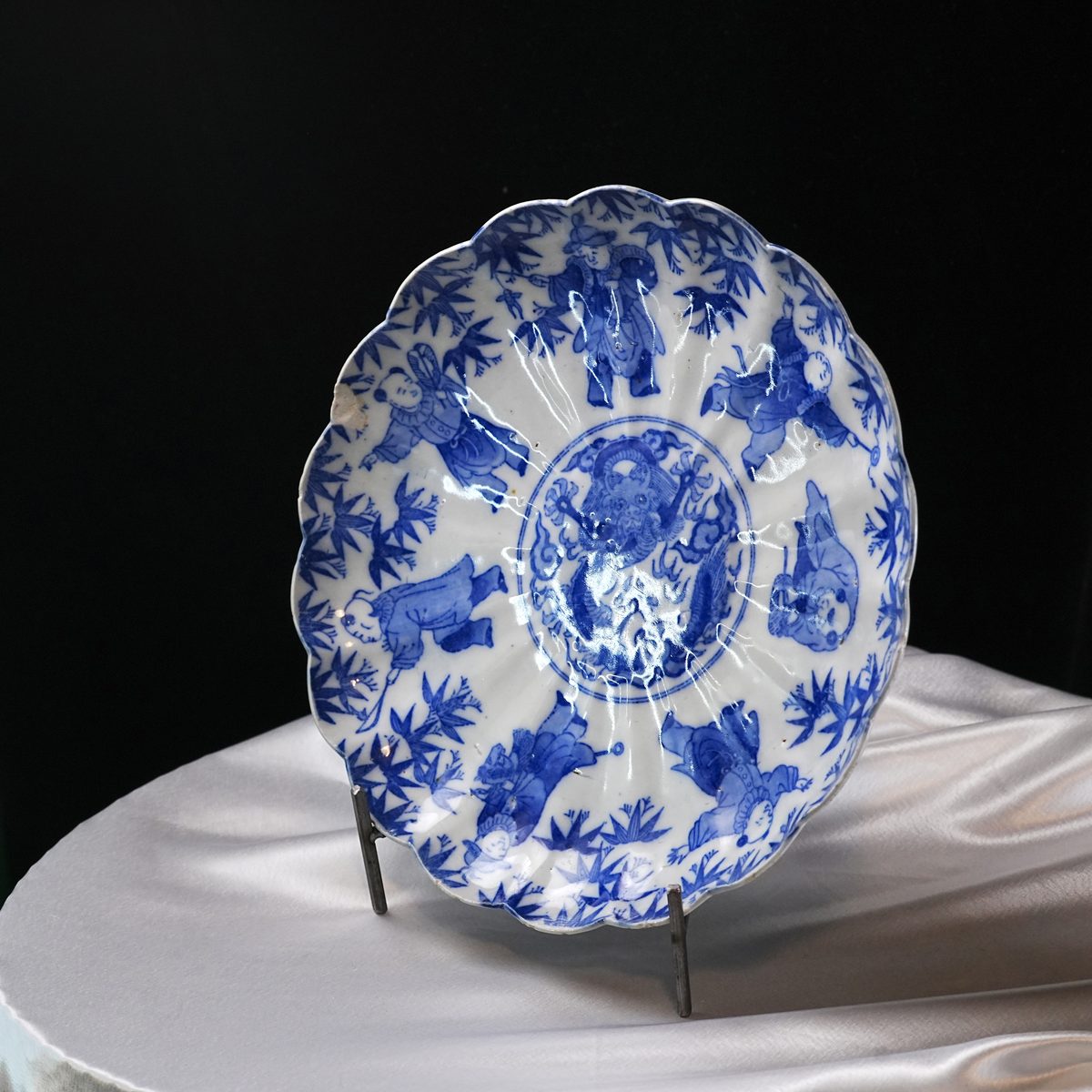 Antique Signed Hizen Arita Shiroiwa Plate photo 2