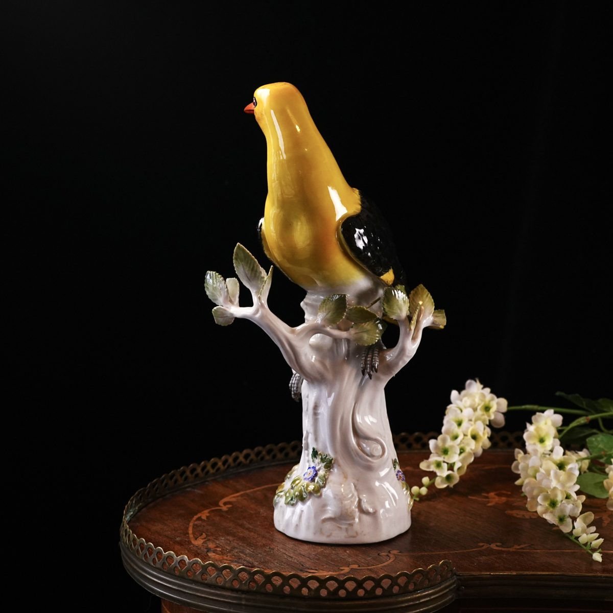Vintage Meissen Porcelain Golden Oriole Pirol Bird Figurine photo 3
