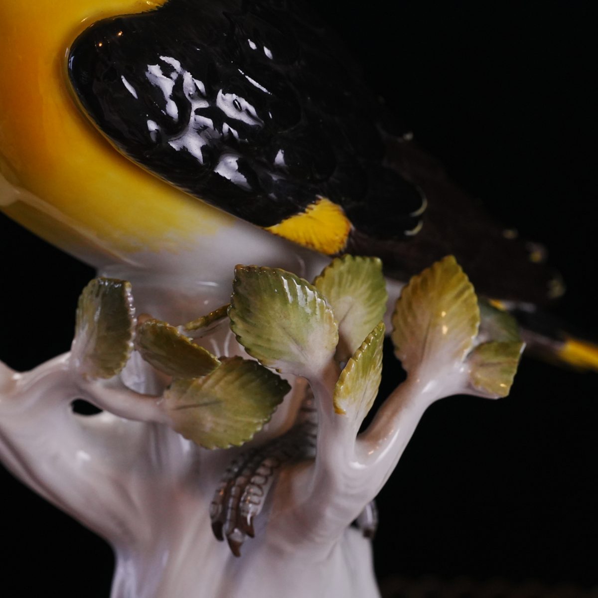 Vintage Meissen Porcelain Golden Oriole Pirol Bird Figurine photo 4