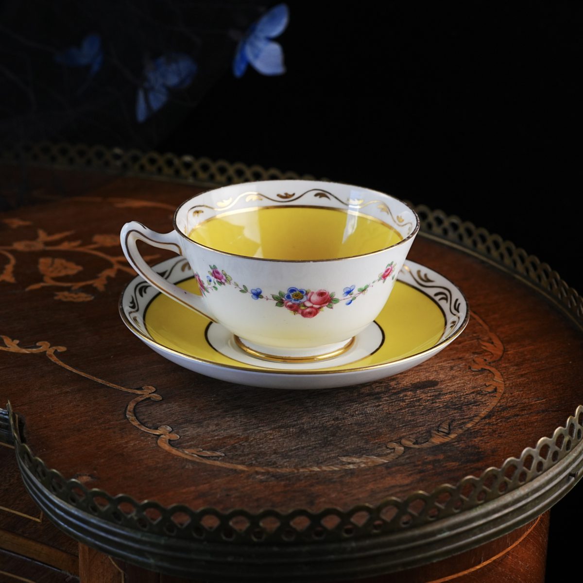Vintage Paragon Yellow Cabinet Teacup & Saucer photo 2