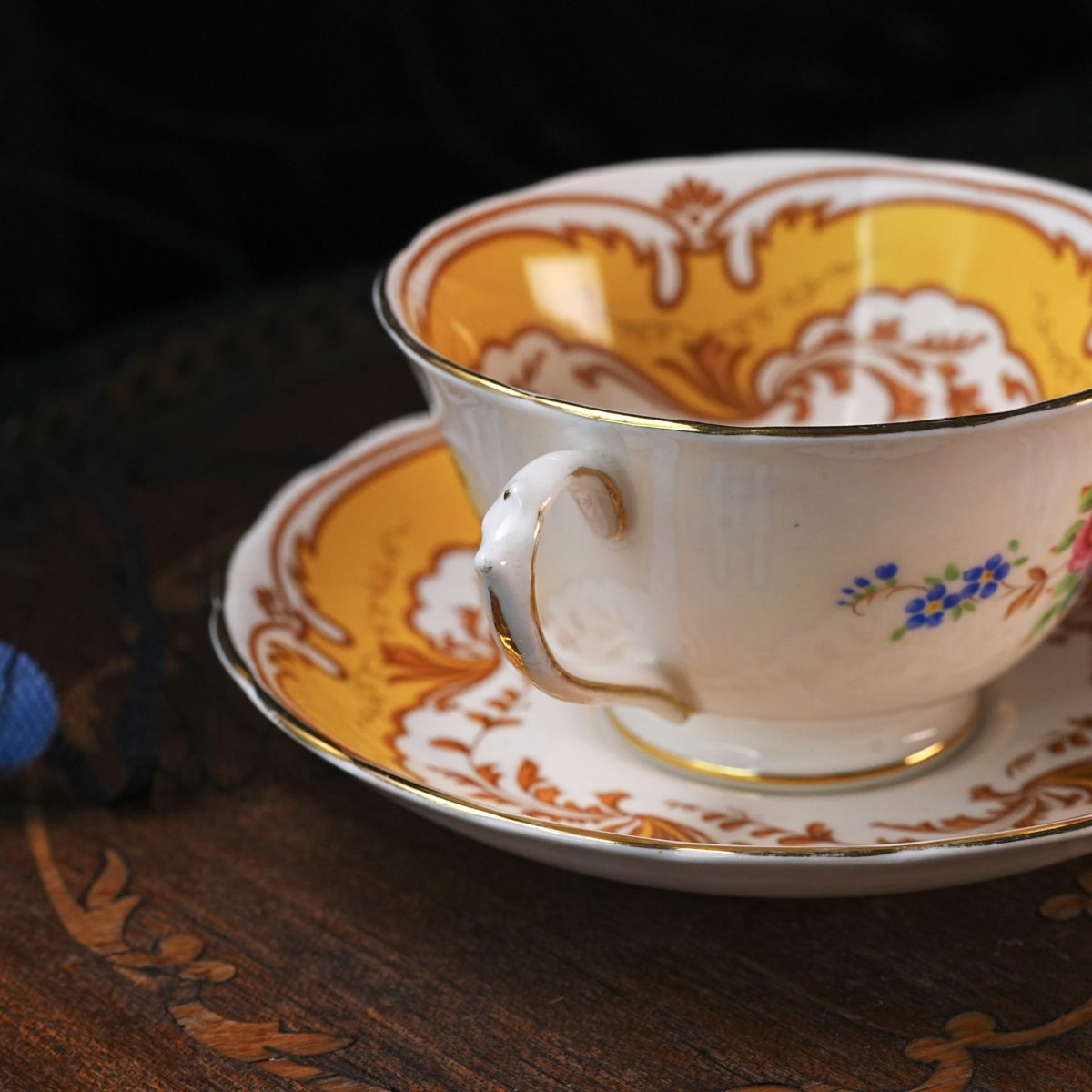 Vintage Plant Tuscan Teacup And Saucer photo 5