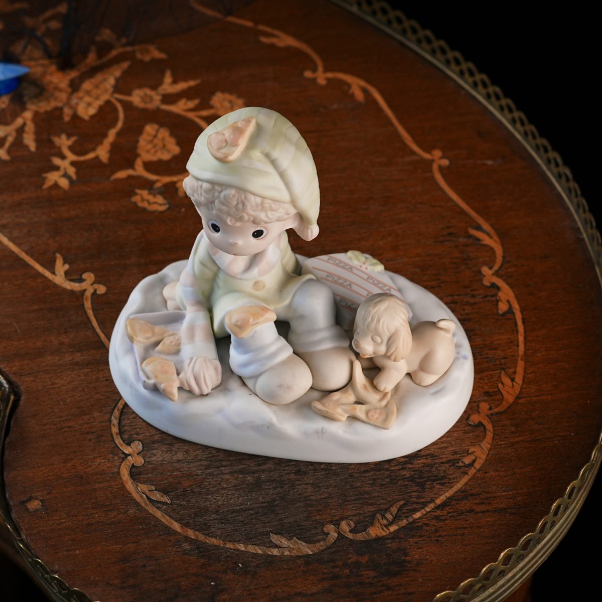 Vintage Precious Moments Pizza On Earth Figurine photo 2