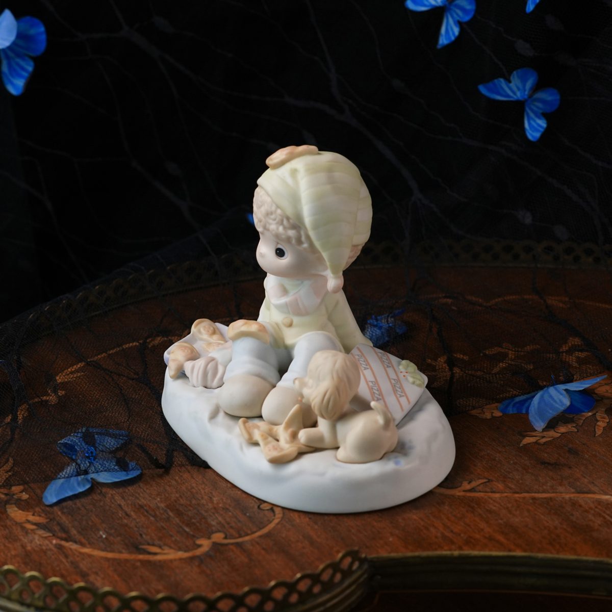 Vintage Precious Moments Pizza On Earth Figurine photo 5