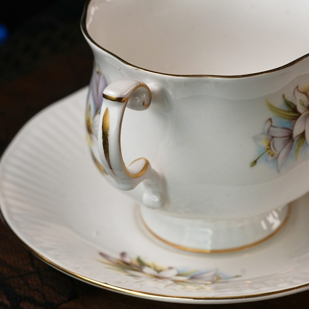 Vintage Queen's Rosina Quebec Teacup and Saucer photo 4