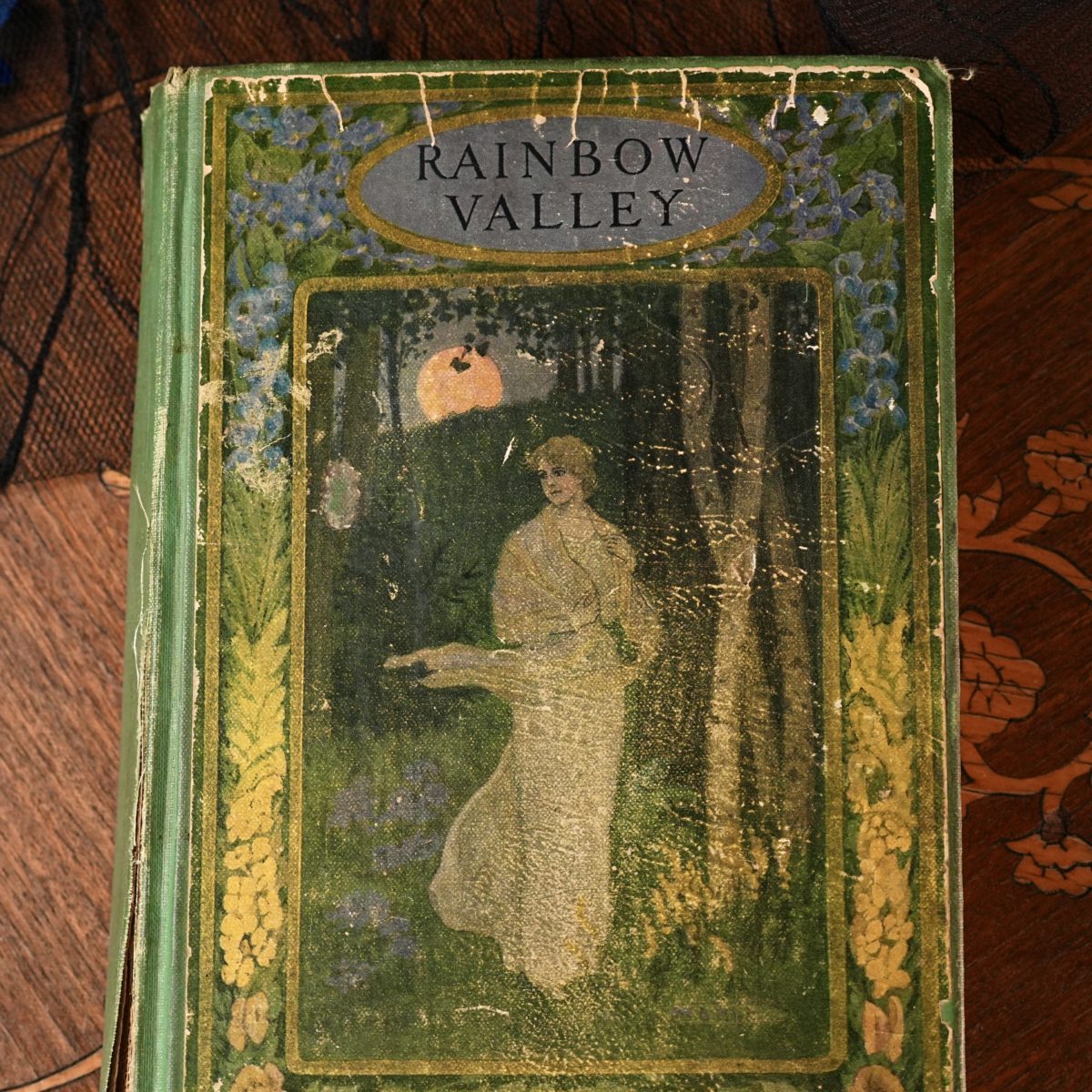 中文物件研究报告|L. M. Montgomery《Rainbow Valley》(Toronto: McClelland and Stewart|版权页 Copyright 1919 by Frederick A. Stokes Company|M. L. Kirk 彩色卷首|献给三位阵亡加拿大士兵) photo 5