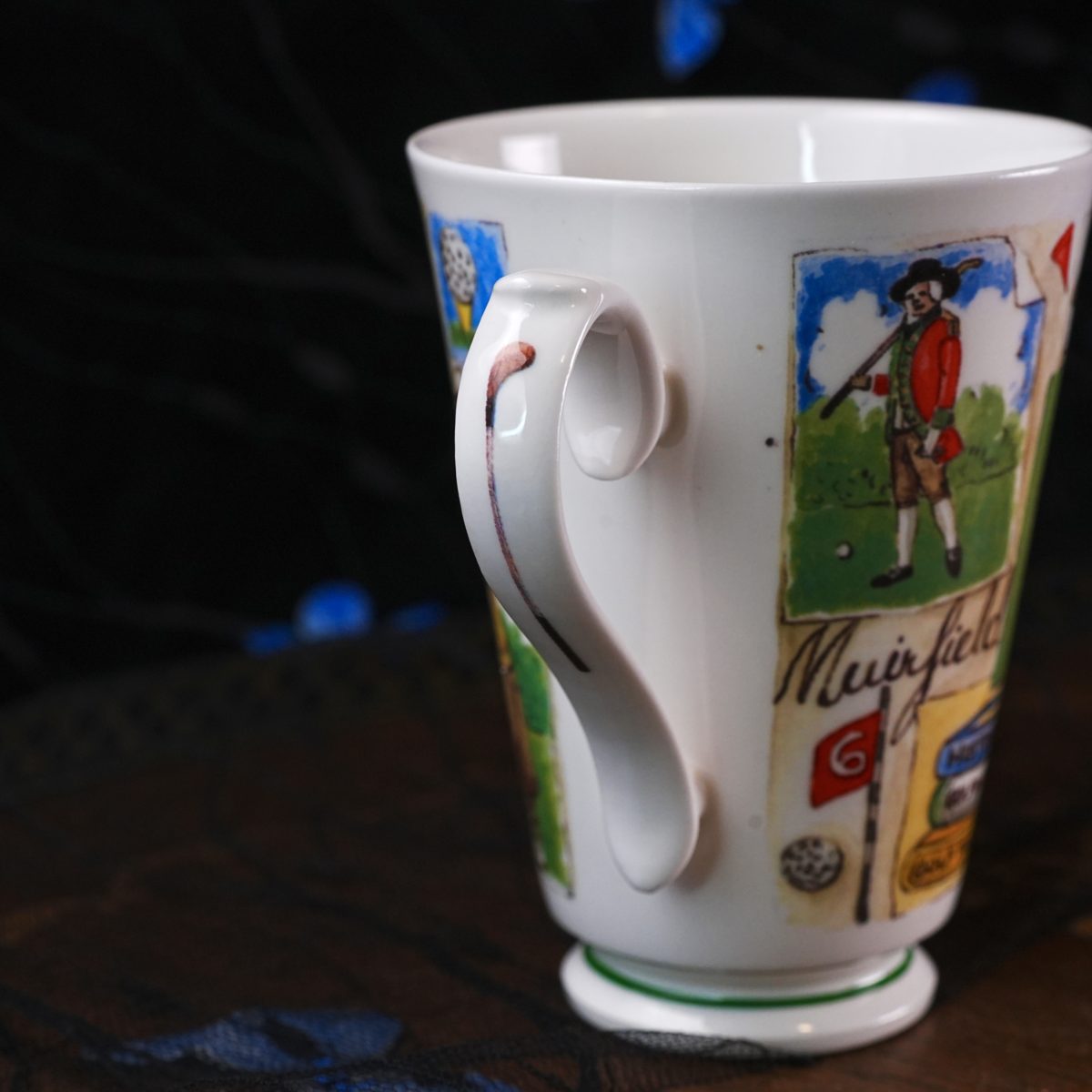 Vintage Roy Kirkham Golf Fine Bone China Footed Mug photo 2