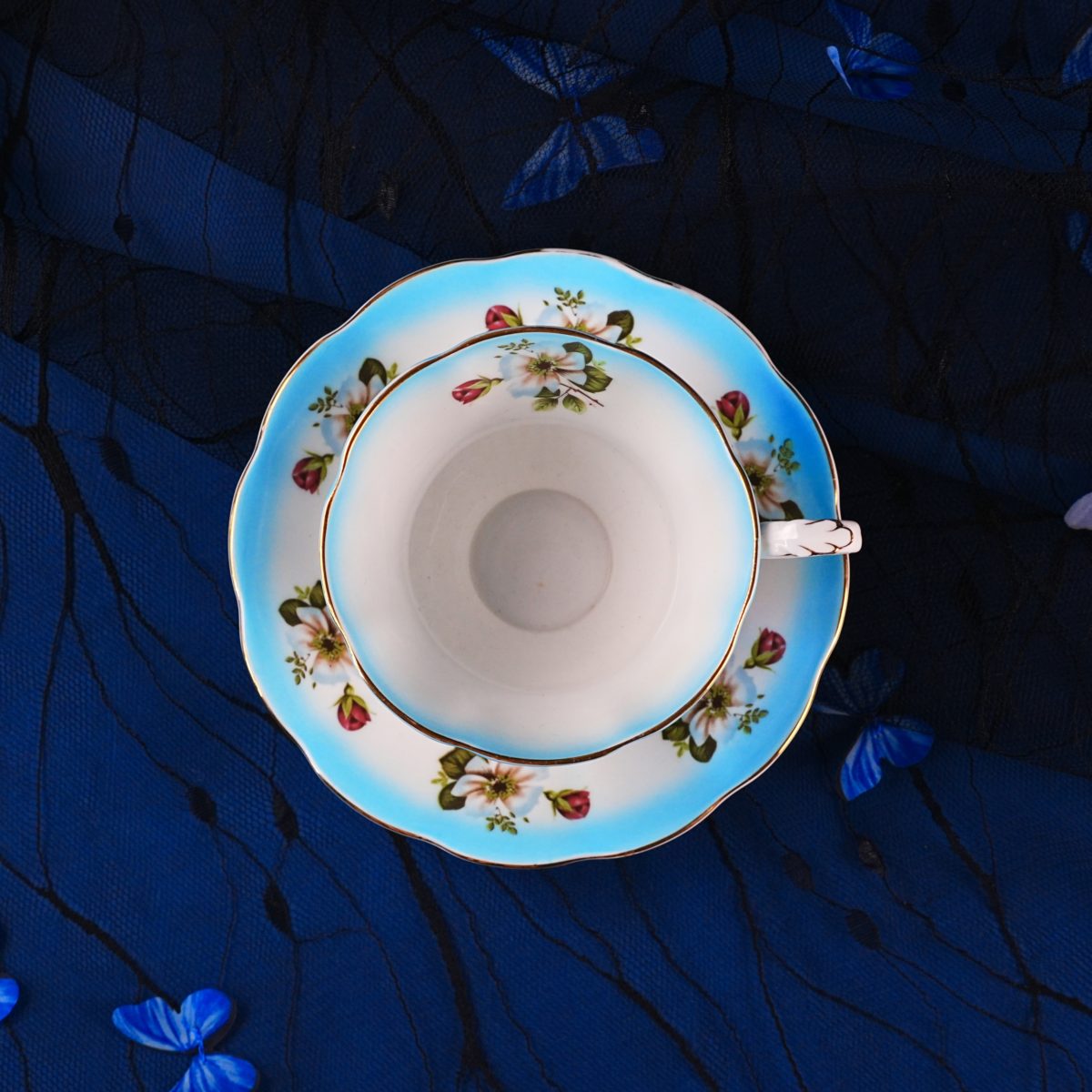 Vintage Royal Albert Blossom Teacup & Saucer photo 2