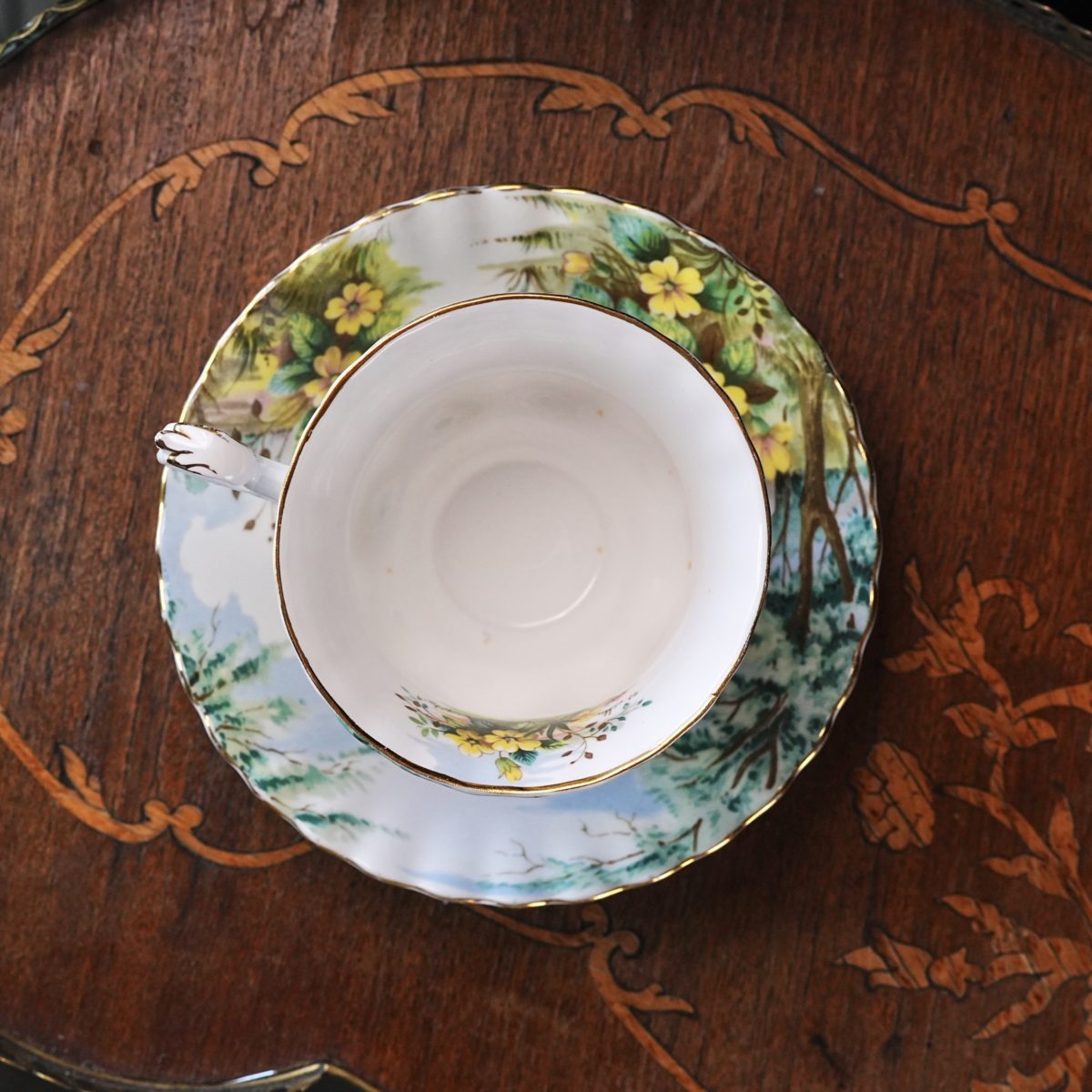 Vintage Royal Albert Country Scenes Primrose Hill Teacup and Saucer photo 3
