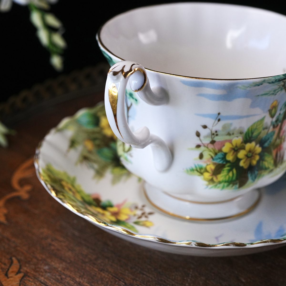Vintage Royal Albert Country Scenes Primrose Hill Teacup and Saucer photo 4