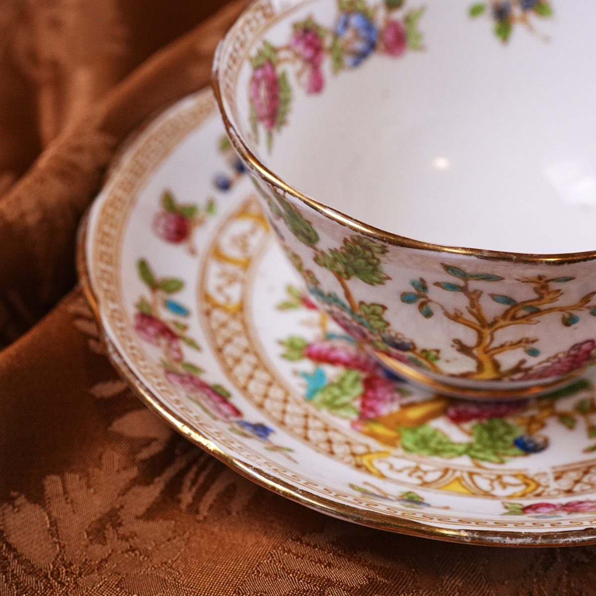 Vintage Royal Albert Crown China Indian Tree Teacup & Saucer photo 2