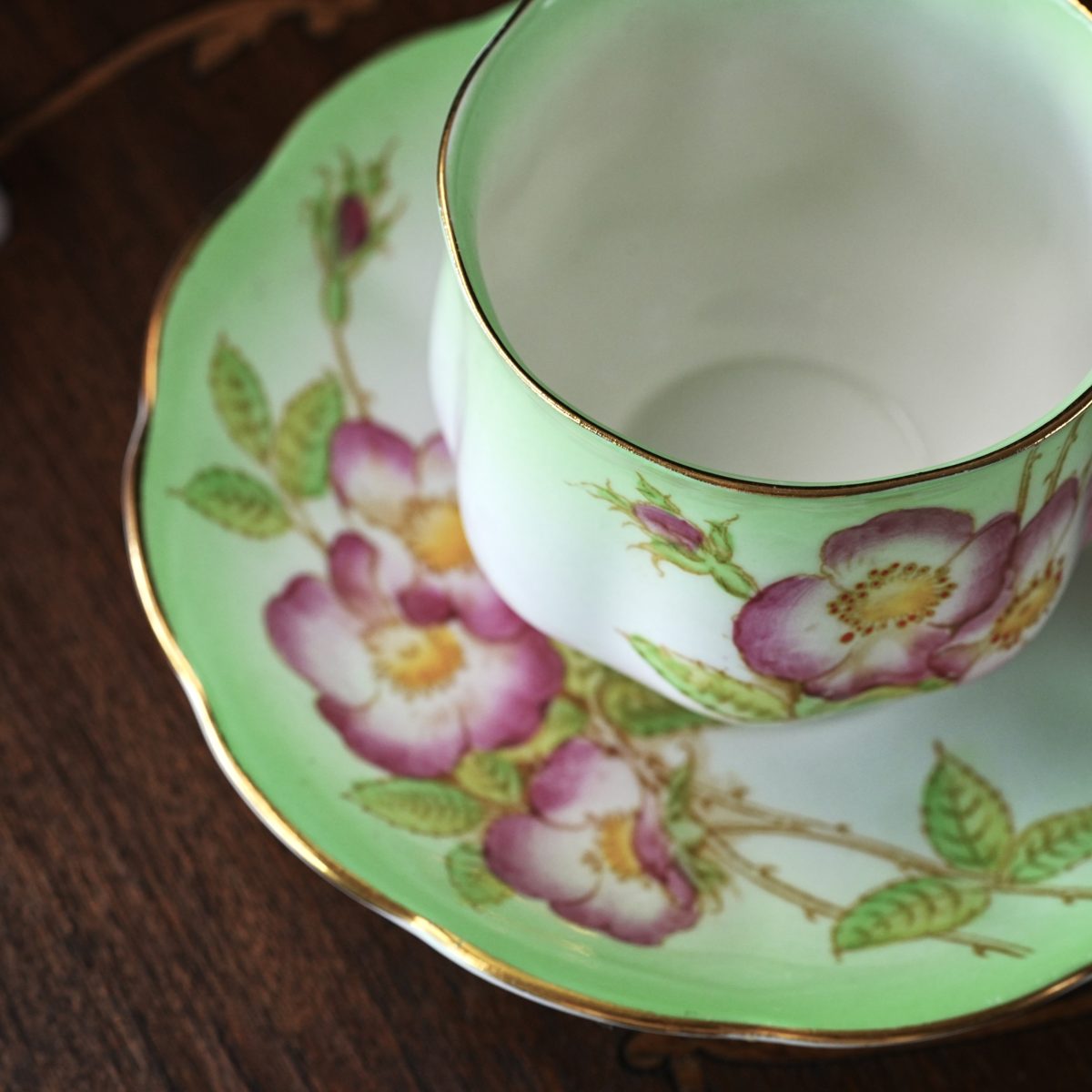 Vintage Royal Albert Dog Rose Teacup and Saucer photo 5