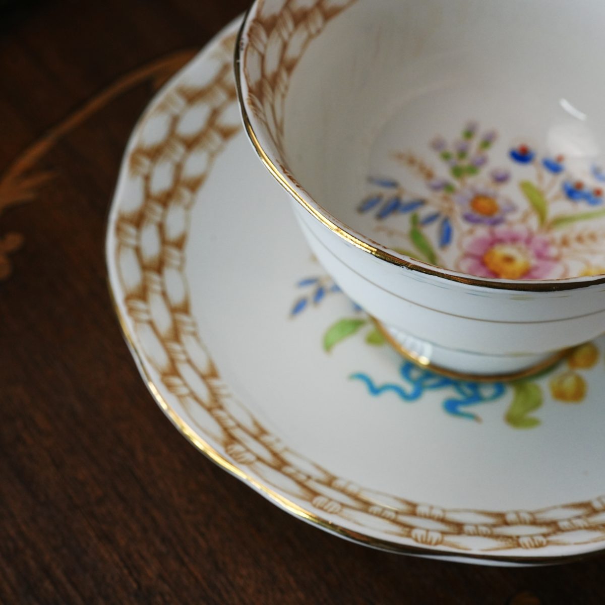 Vintage Royal Albert Hand Painted Floral Bouquet Teacup & Saucer photo 2