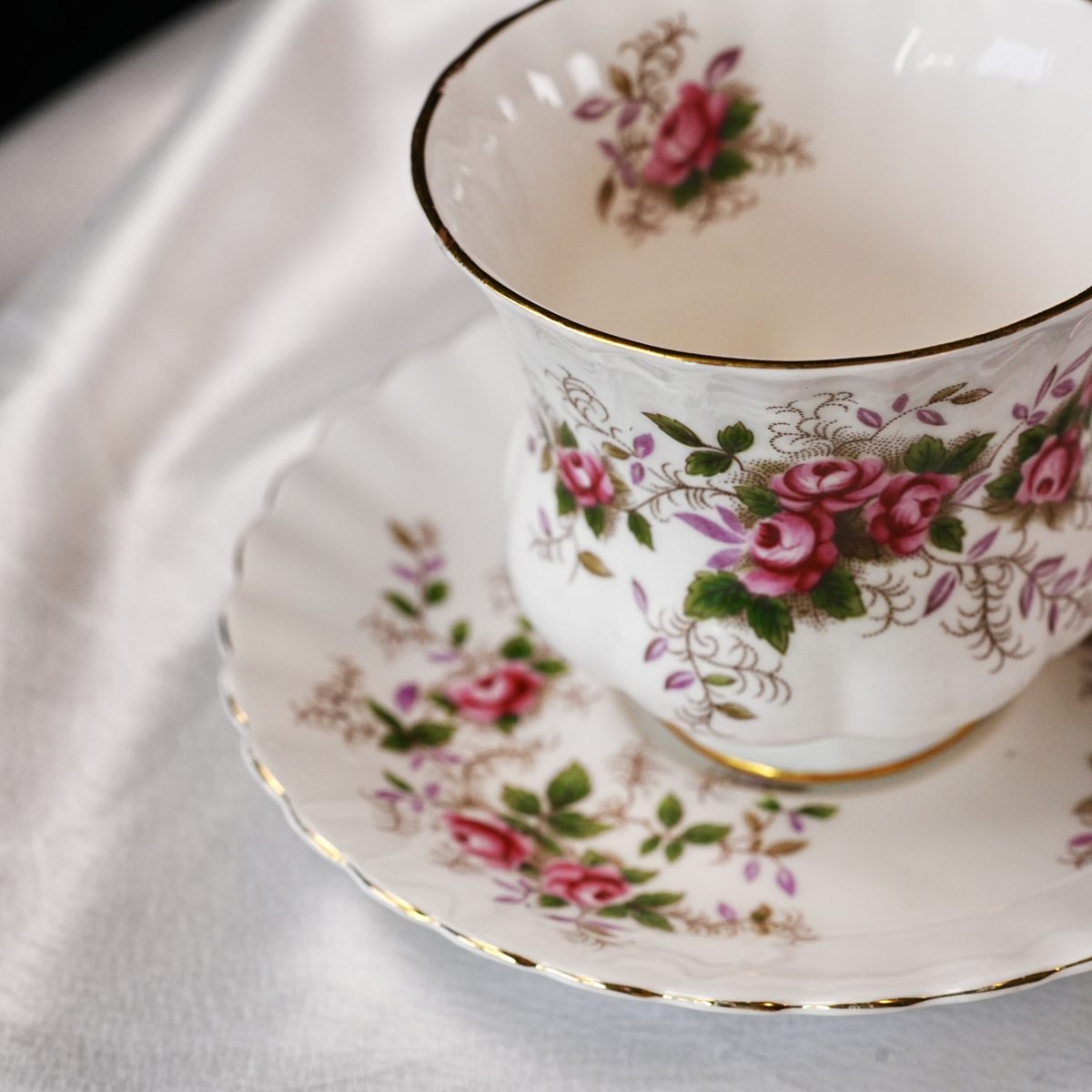 Vintage Royal Albert Lavender Rose Coffee Cup & Saucer photo 2