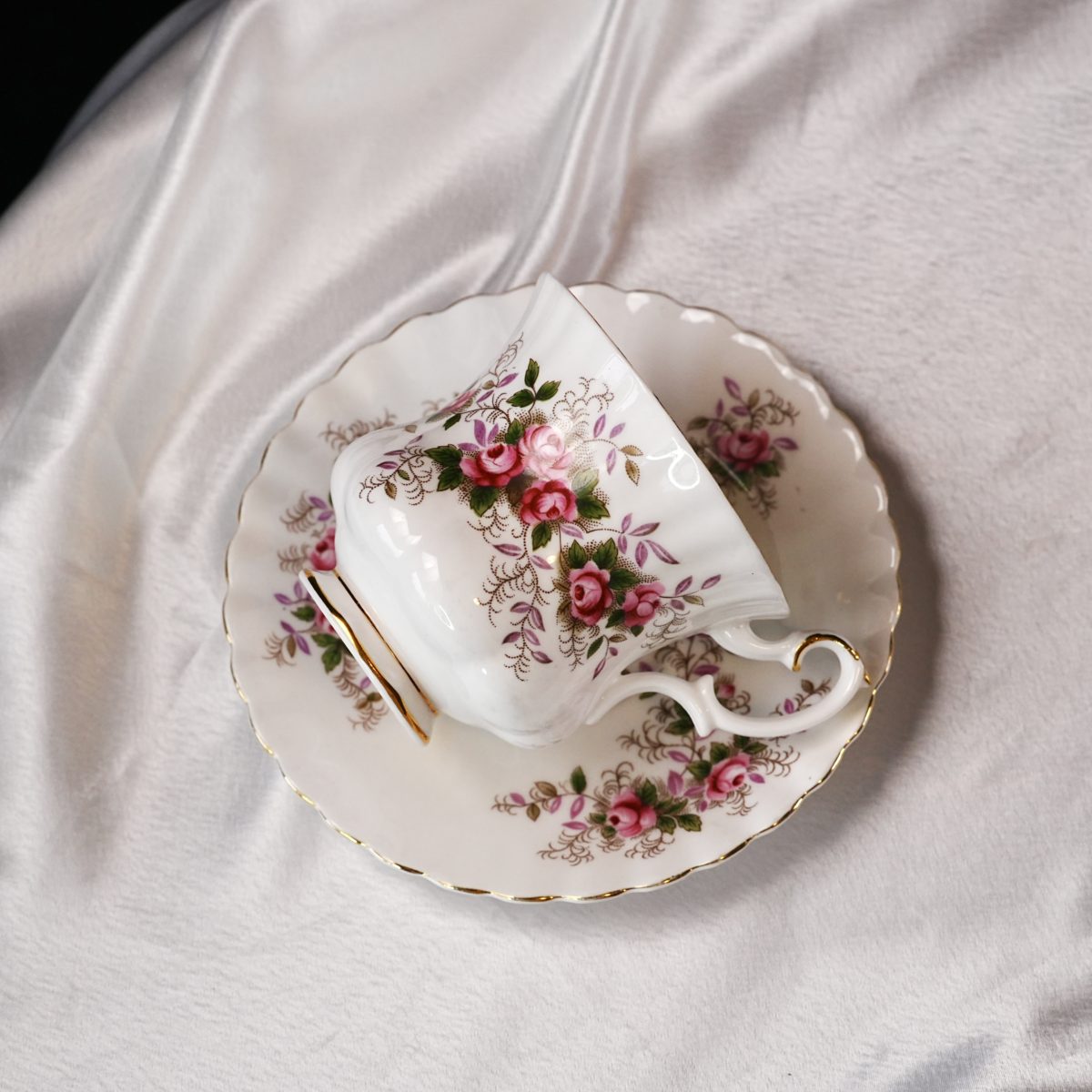 Vintage Royal Albert Lavender Rose Coffee Cup & Saucer photo 5