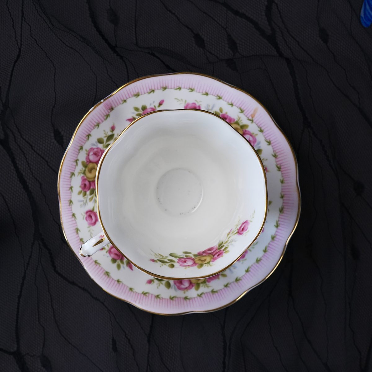 Vintage Royal Albert Pink Rose Chintz Teacup & Saucer photo 4