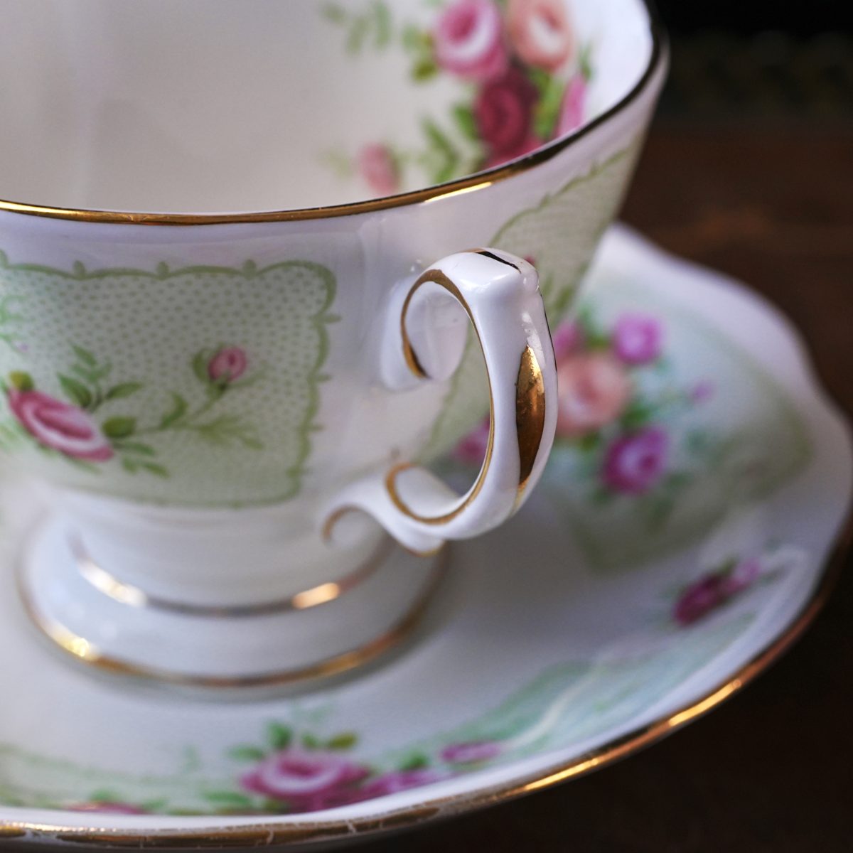 Vintage Royal Albert Pink Rose Teacup & Saucer photo 3
