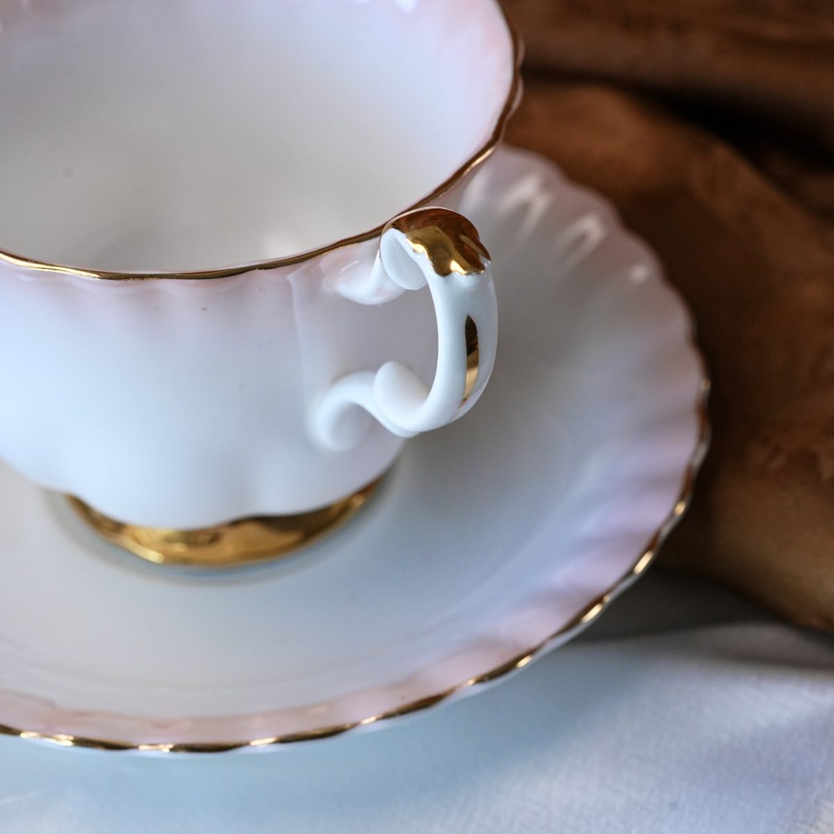 Vintage Royal Albert Rainbow Pink Teacup and Saucer photo 3