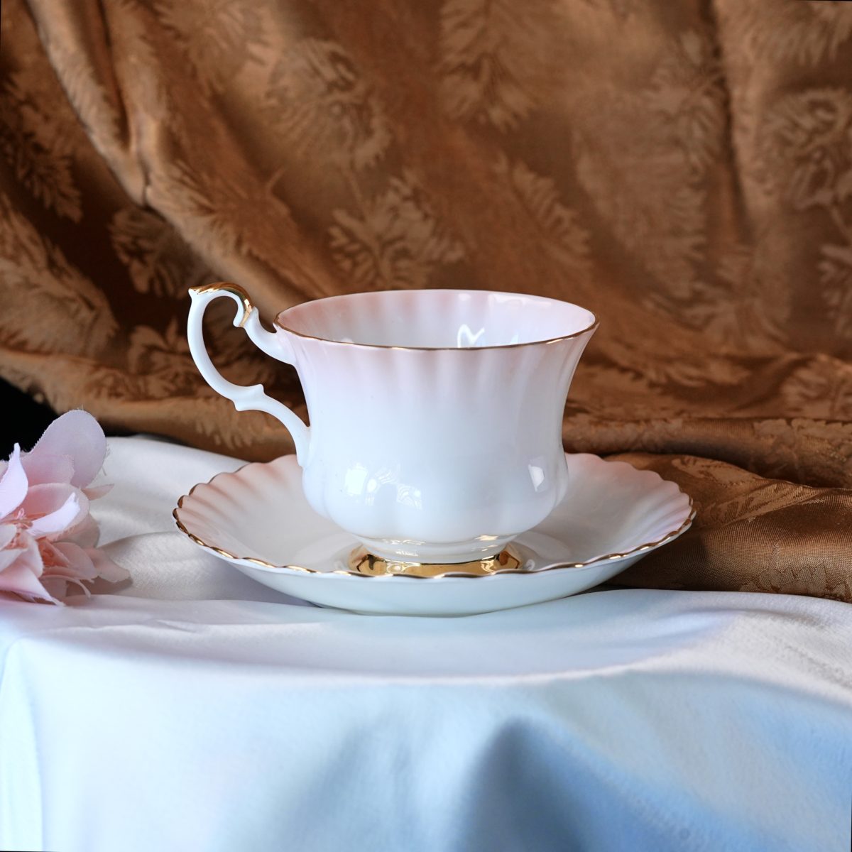 Vintage Royal Albert Rainbow Pink Teacup and Saucer photo 5