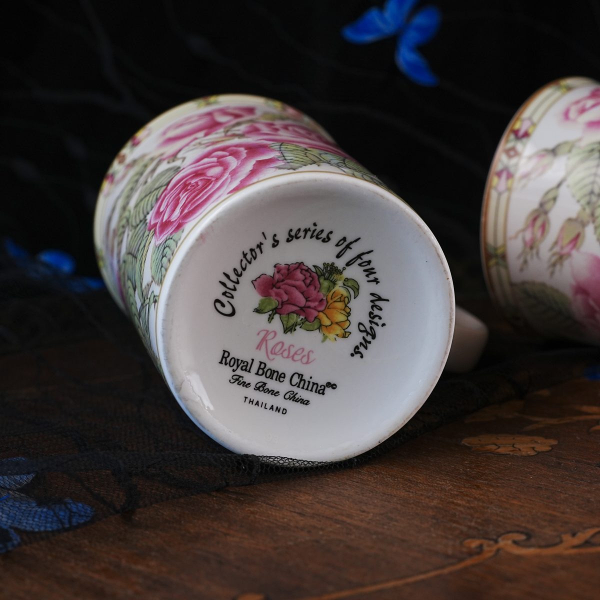 Vintage Royal Bone China Mug Pair photo 5