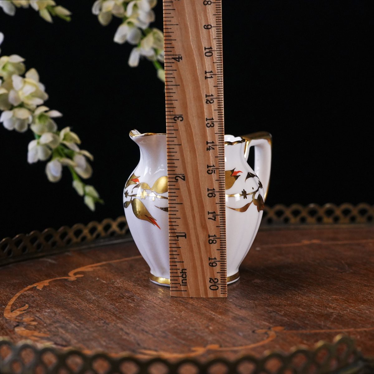 Vintage Royal Chelsea Gold Leaf Creamer photo 5